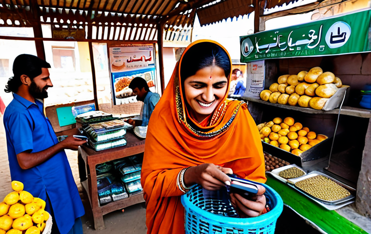 CBDC의 소비자 보호 방안 연구 - Image Prompt 1: Financial Inclusion through Digital Rupee in Pakistan**