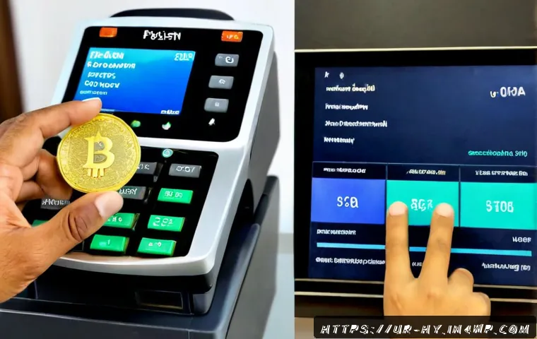 Home 12 CBDC와 암호화폐 차이점과 유사점 - Photorealistic split-screen comparison of a secure central bank digital currency payment and decentr...