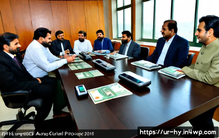 Home 15 CBDC의 국제 협력 사례 분석 - Photorealistic international CBDC cooperation meeting in a modern Islamabad financial conference roo...